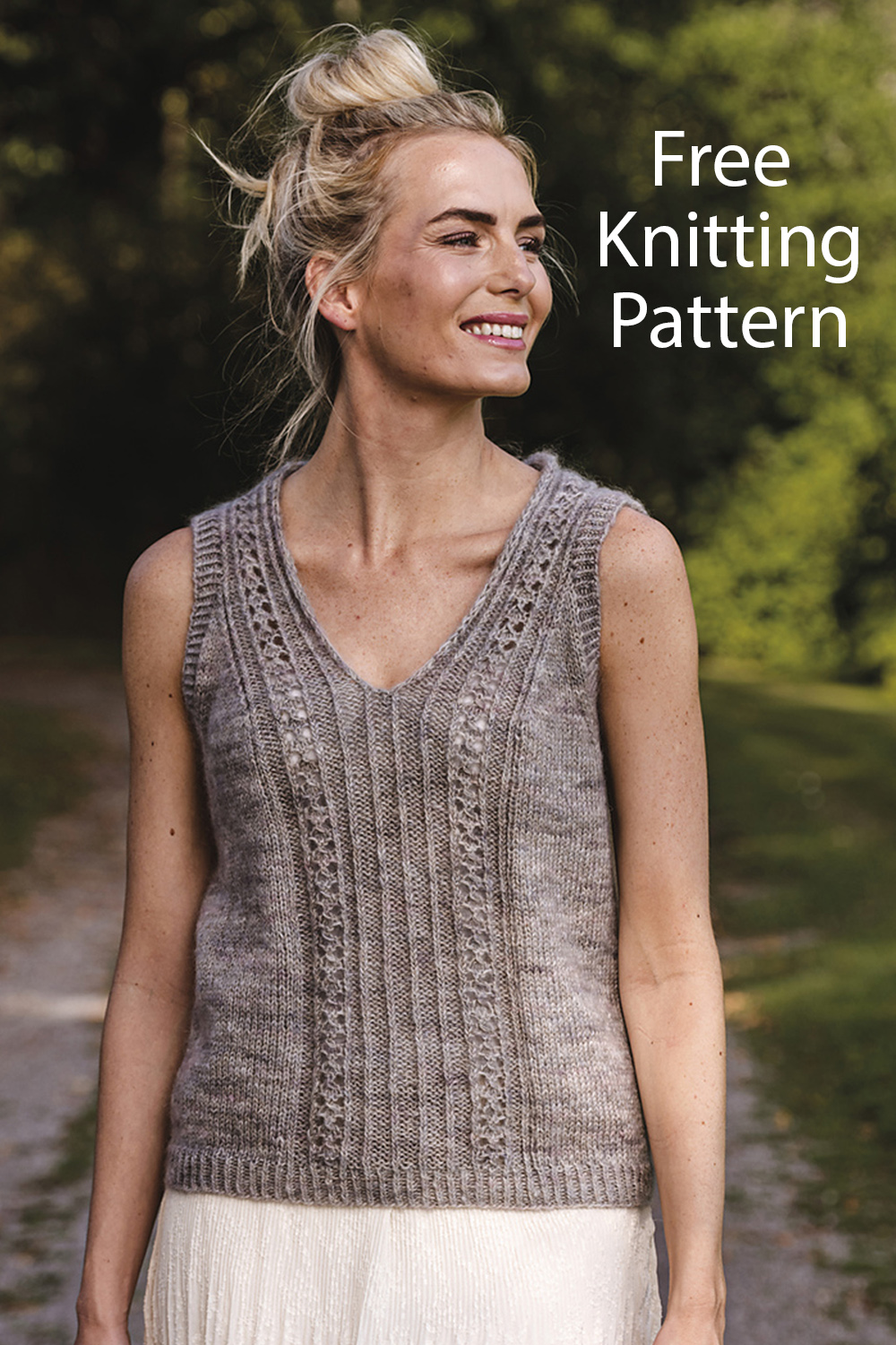 Grusvägar Slipover Tank Top Free Knitting Pattern