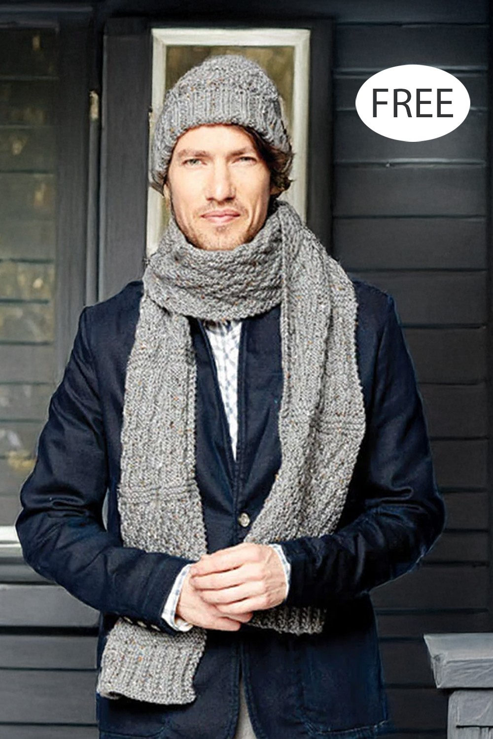 Free Guernsey Textures Hat and Scarf Knitting Pattern