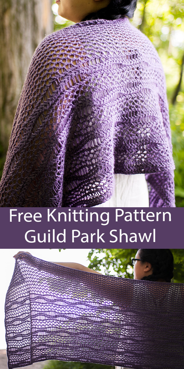 Free Shawl Knitting Pattern Guild Park Shawl