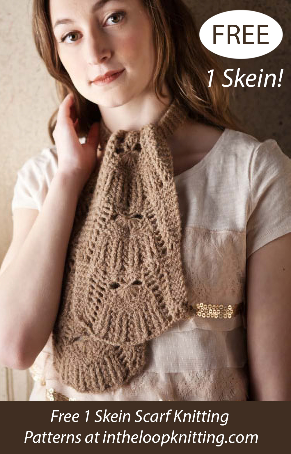 Free One Skein Gurie Scarf Knitting Pattern