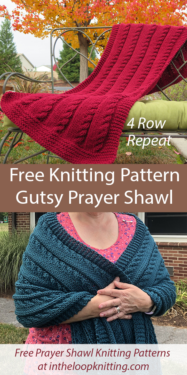 Free Prayer Shawl Knitting Pattern Gutsy Prayer Shawl