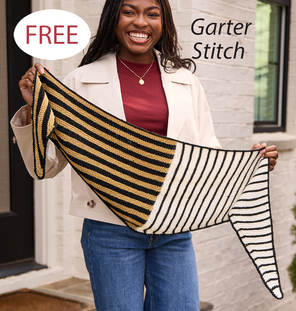 Free Half and Half Shawl Knitting Pattern
