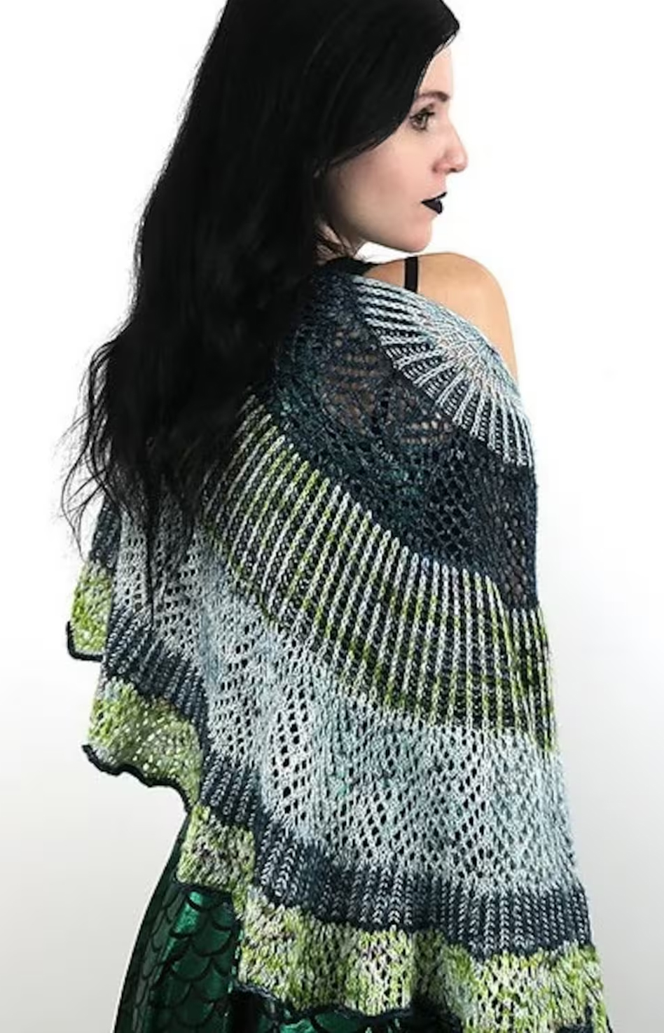 Half Moon Oracle Shawl  Knitting Pattern