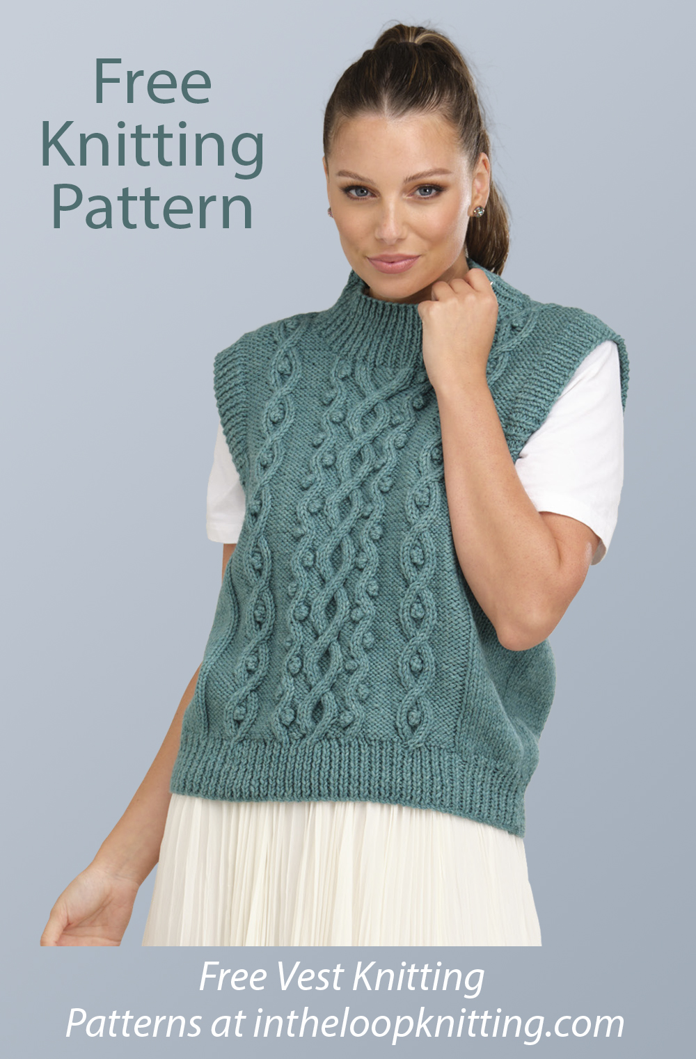 Free Womens Sweater Knitting Pattern 4 Seasons Vest