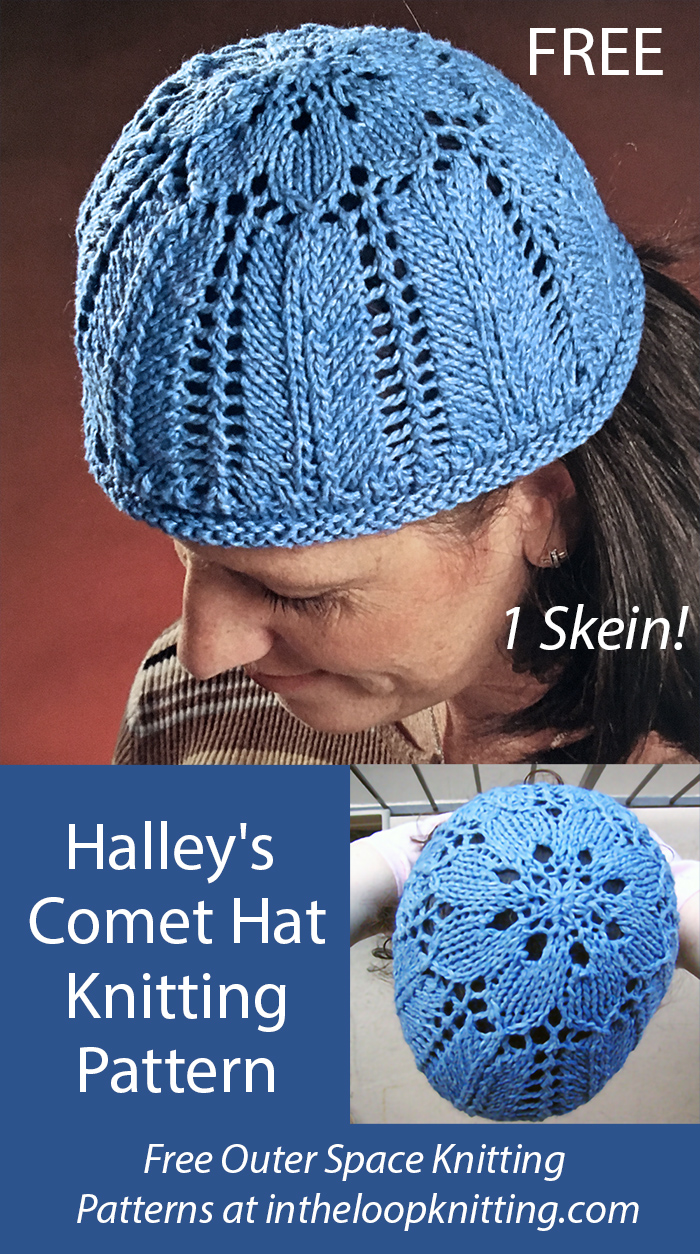 Free Halley's Comet Hat Knitting Pattern