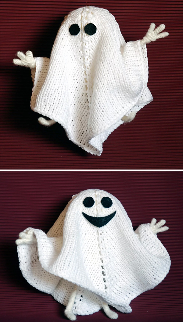 Knitting Patterns for Halloween Ghost