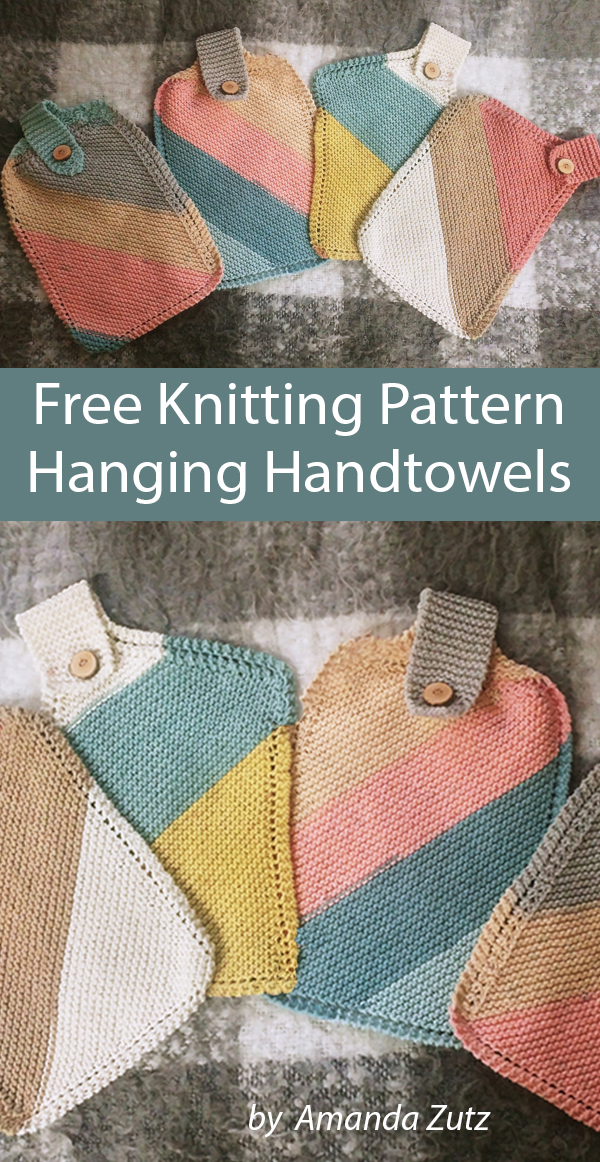 Hanging Handtowels Free Knitting Pattern Dish Cloths