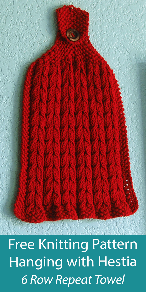 Free Dishcloth Knitting Pattern Hanging with Hestia Towel