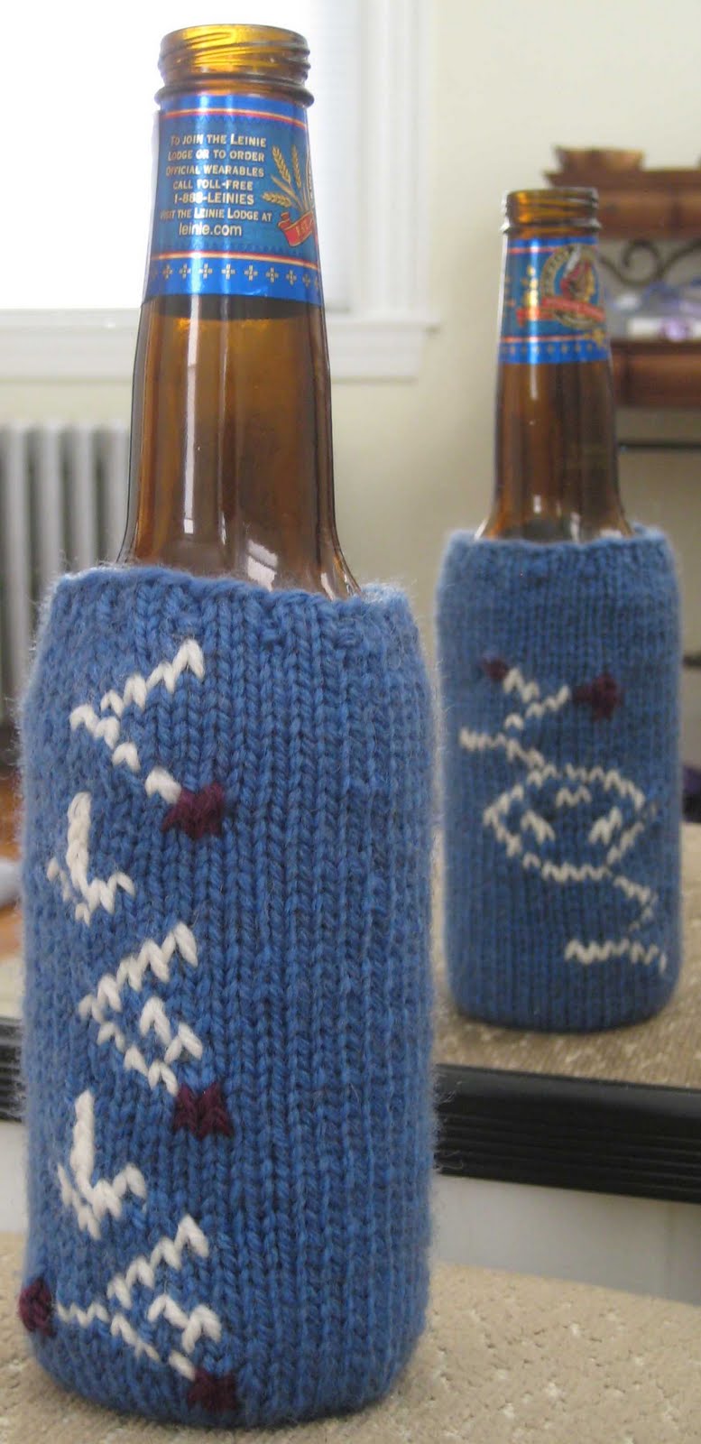 Free Knitting Pattern for Hangover Beer Cozy
