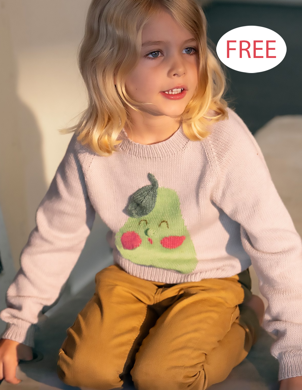 Free Sweater Knitting Pattern Happy Pear Sweater