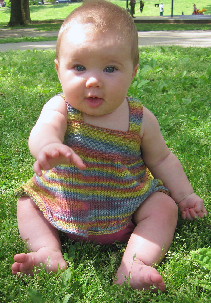 Free Knitting Pattern for Hara Baby Dress