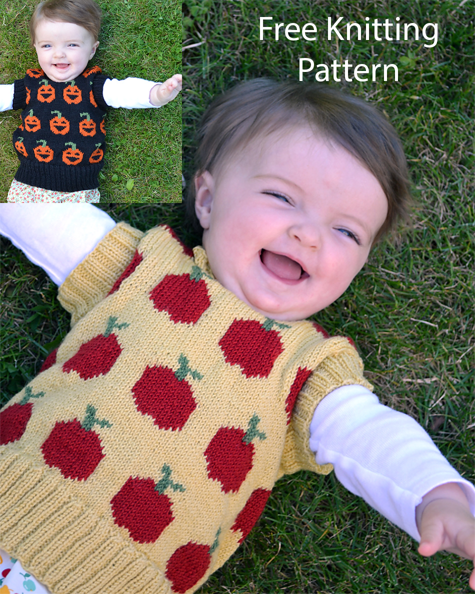 Free Red Delicious Knit Vest Knitting Pattern