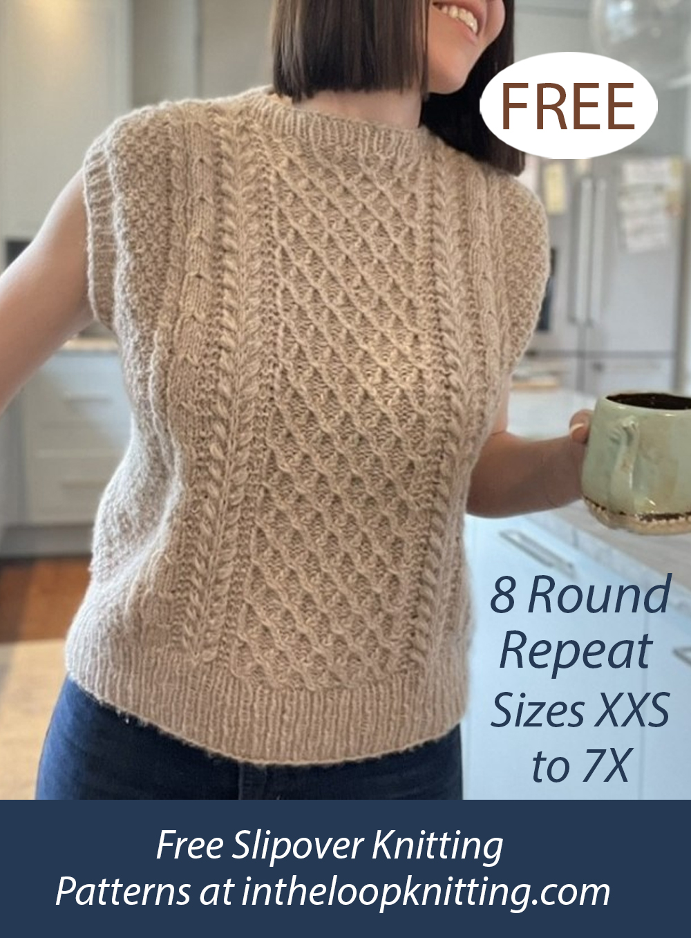 Free Harvest  Slipover Knitting Pattern