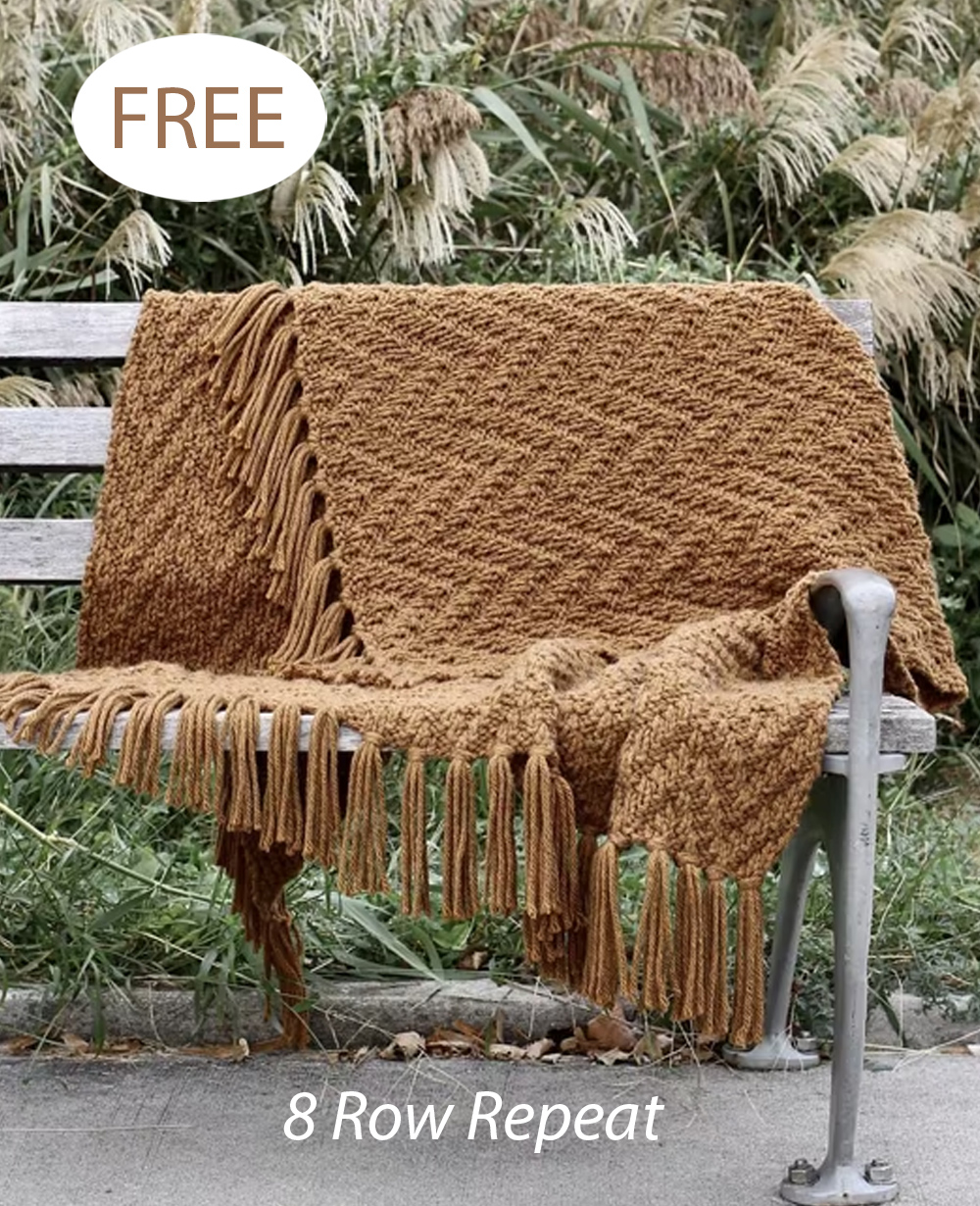 Free Blanket Knitting Pattern Harvest Throw