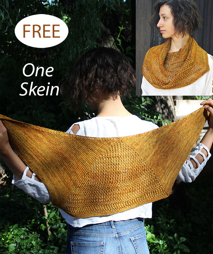 Free One Skein Harwick Shawlette Knitting Pattern