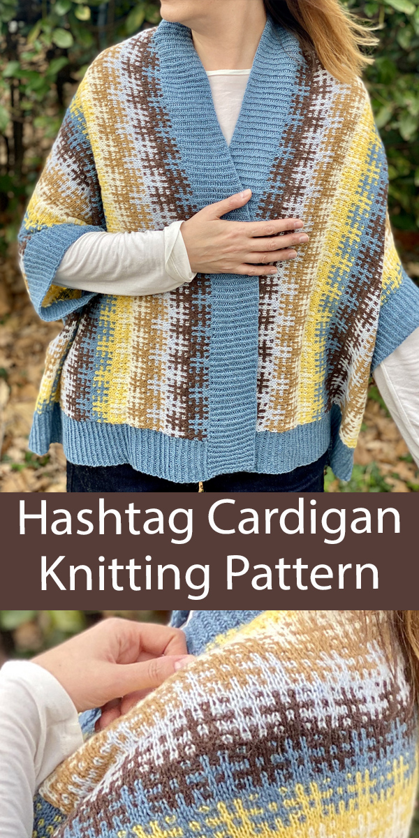 Knitting Pattern for Hashtag Cardigan