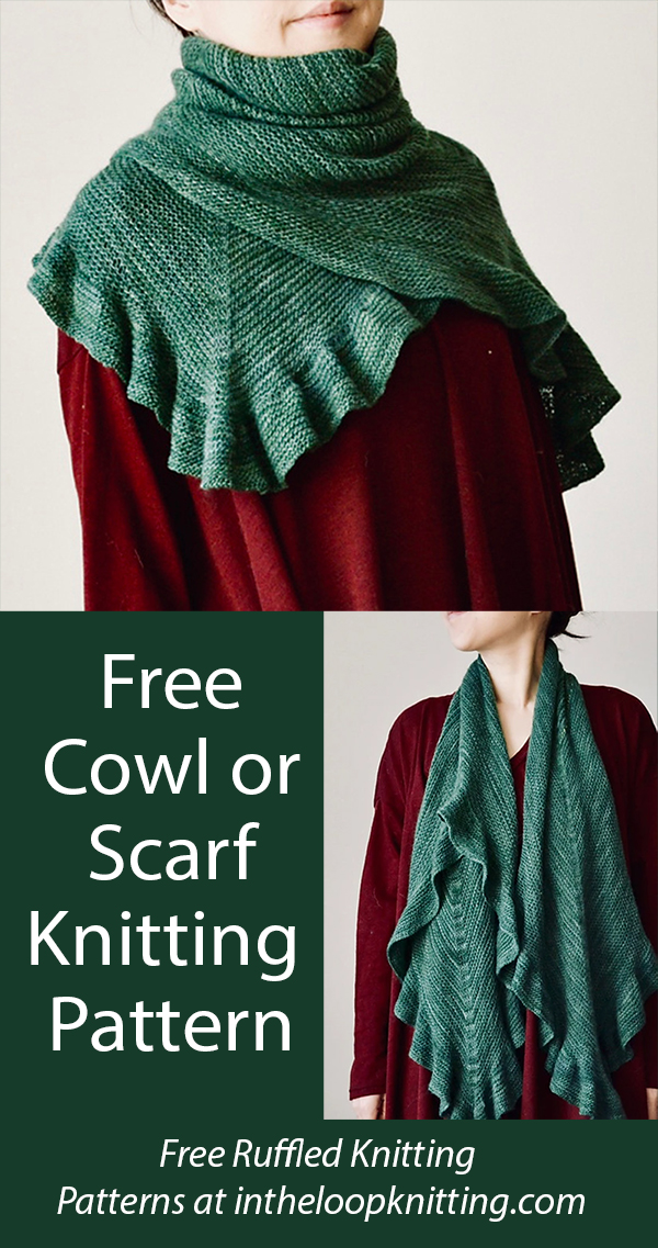 Free Cowl Knitting Pattern Hasukai Scarf
