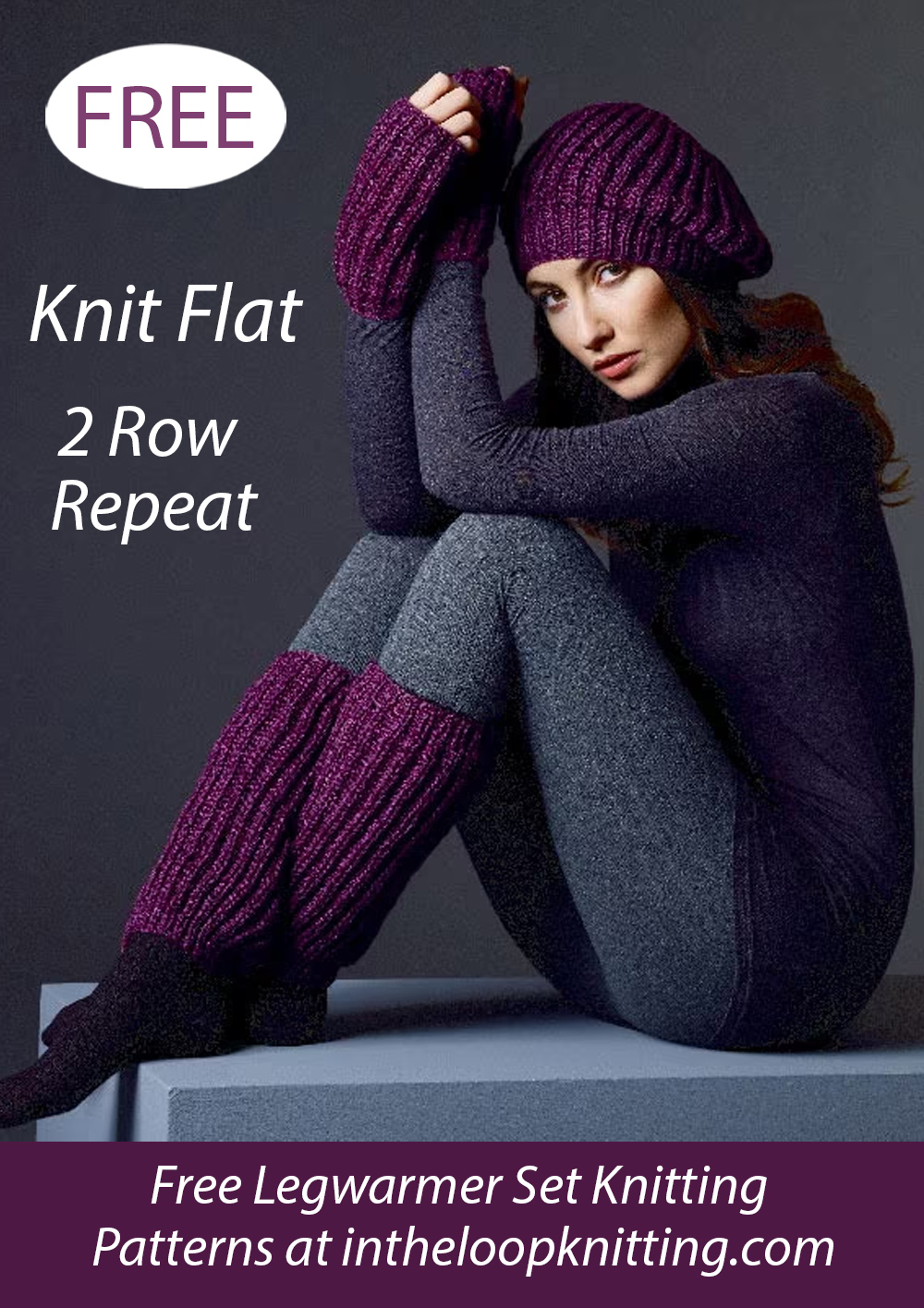 Free Hat, Wrist and Leg Warmers Knitting Pattern Set