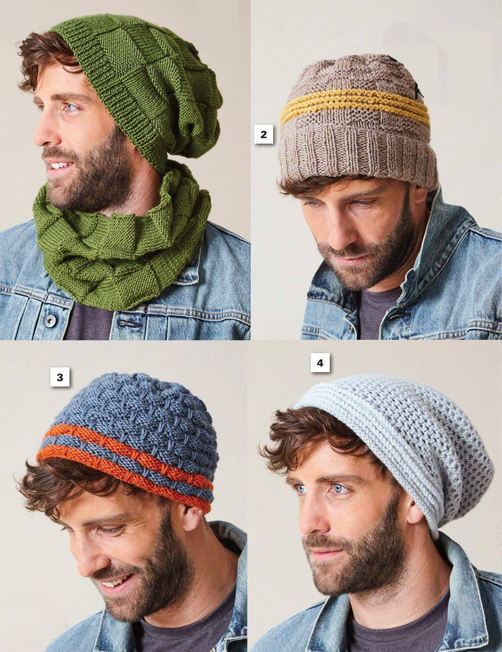 Free Basketweave Accessory Set Knitting Patterns