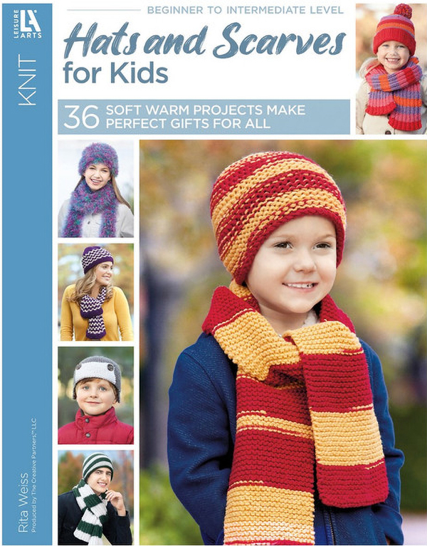 Hats and Scarves For Kids Knitting Pattern