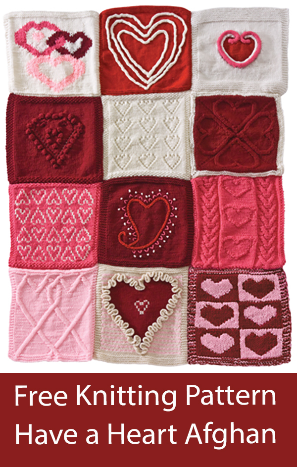 Have a Heart Afghan Free Knitting Pattern