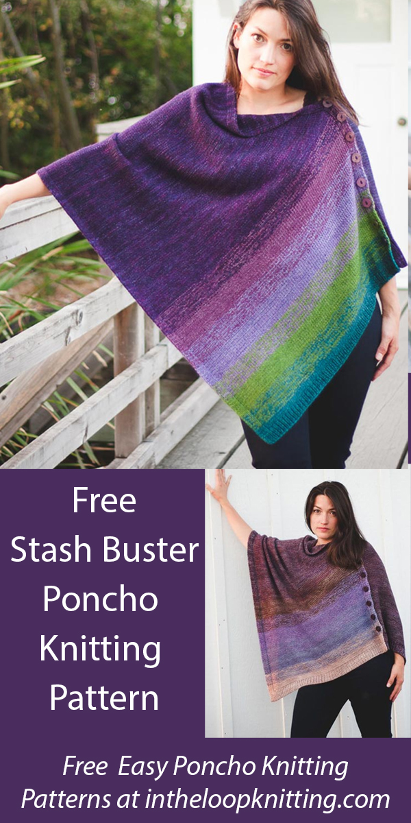 Stash Buster Haven Poncho Knitting Pattern