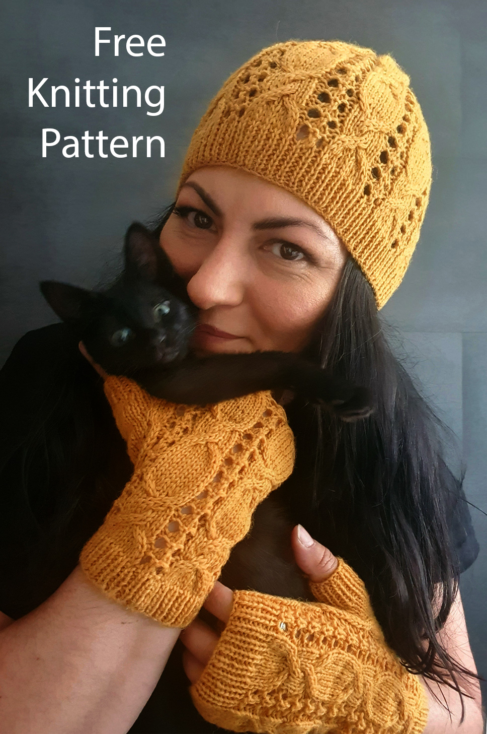 Free Knitting Pattern Hazelnut Hat and Mitts