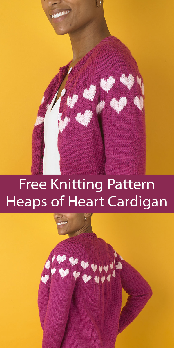 Heaps of Heart Cardigan Free Knitting Pattern