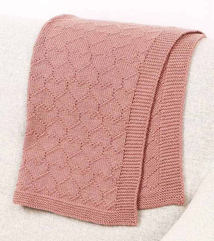 Knitting Pattern Heart Baby Blanket