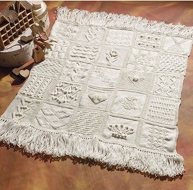 Knitting pattern for Sampler Afghan