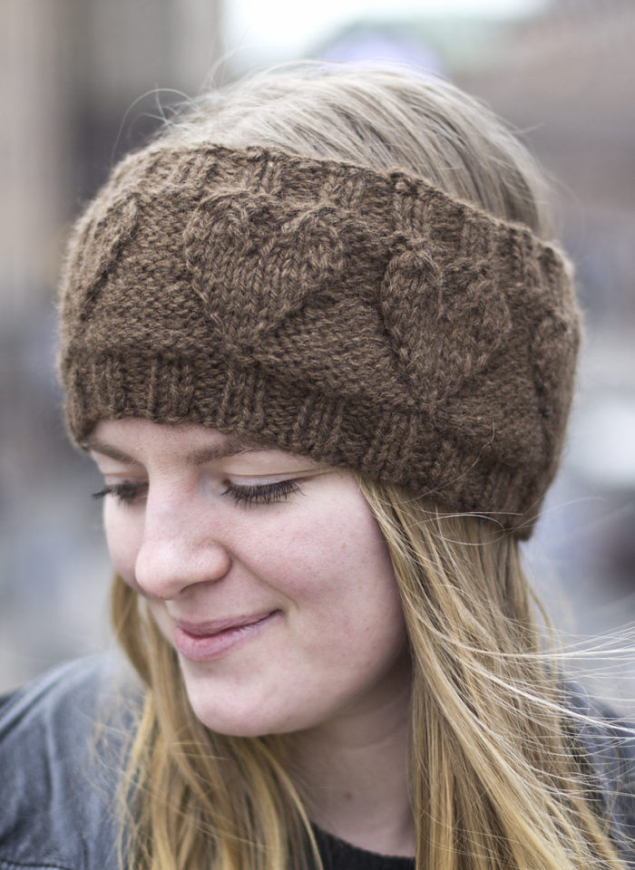 Free Knitting Pattern for Heartsome Headband