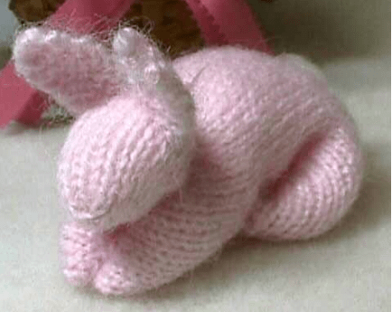 Bunny from Knitted Square Free Knitting Pattern | Free Bunny Rabbit Knitting Patterns at http://intheloopknitting.com/free-bunny-knitting-patterns