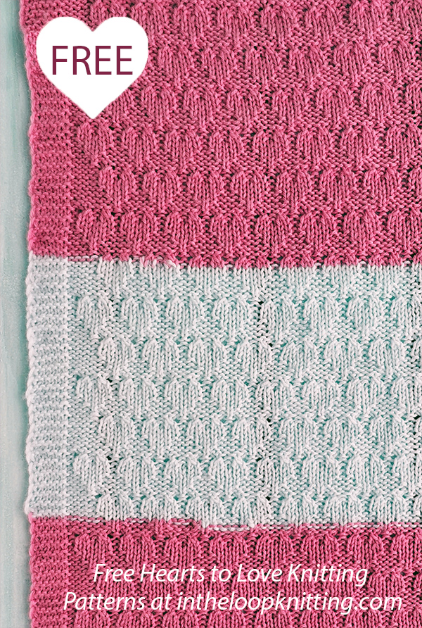 Free Hearty Baby Blanket Knitting Pattern