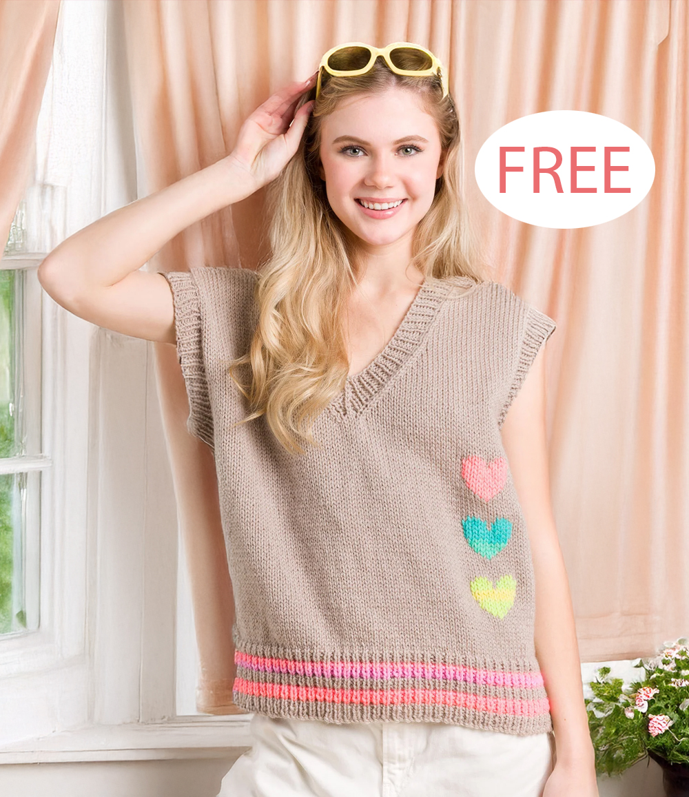 Free Womens Sweater Knitting Pattern Hearty Knit Vest