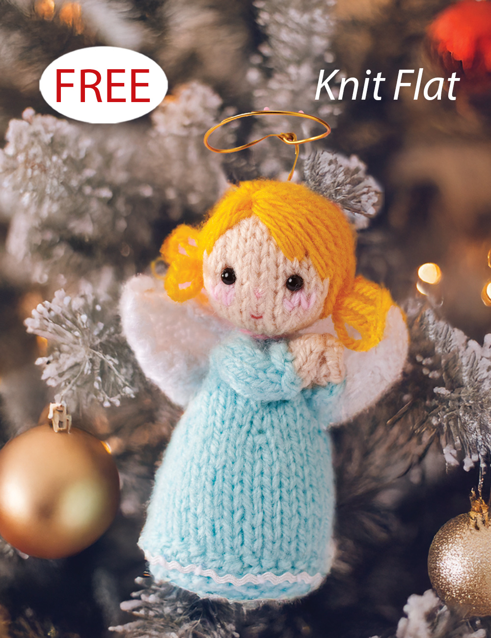 Free Heavenly Angel Ornament knitting patterns