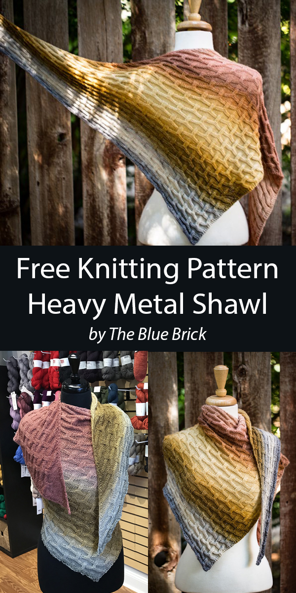 Heavy Metal Shawl Free Knitting Pattern