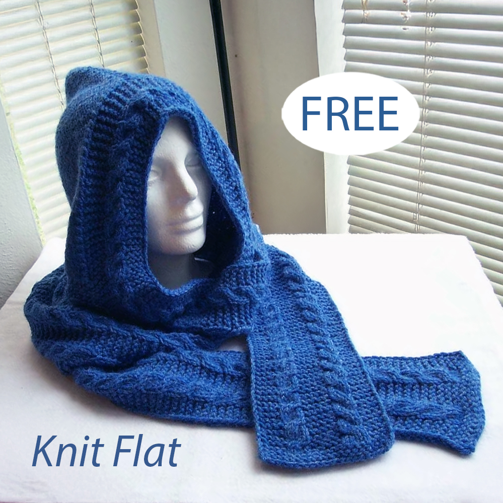 Free Hood Knitting Pattern HeelHead Scarf