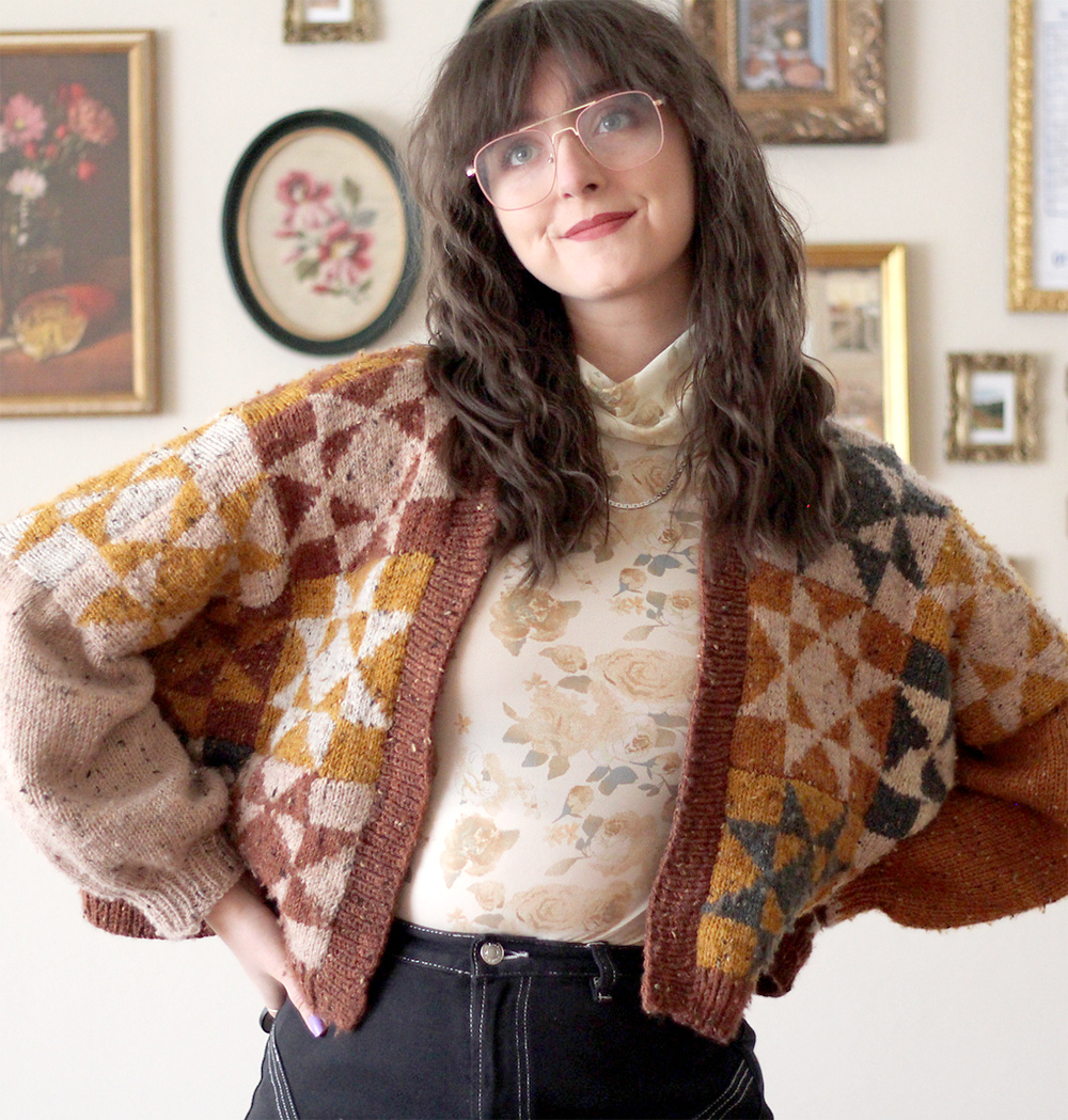 Heirloom Quilt Cardigan Knitting Pattern 