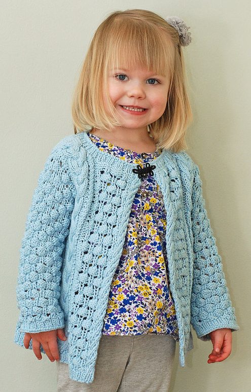 Knitting pattern for Helena Bean Cardigan