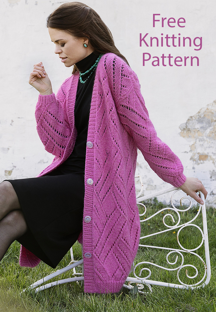 Free Knitting Pattern Helle Cardigan