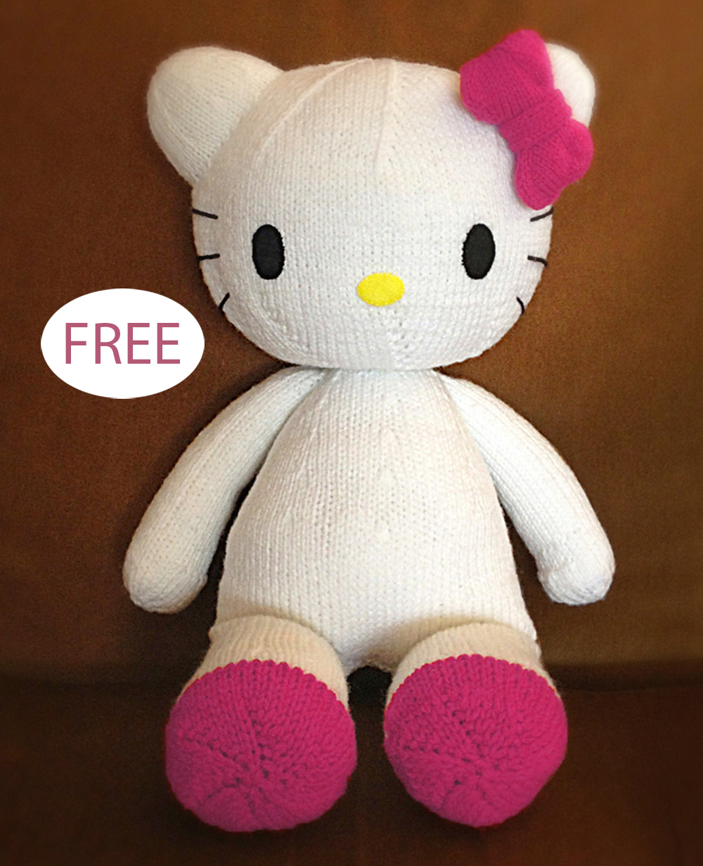 Free Hello Kitty Toy Knitting Pattern