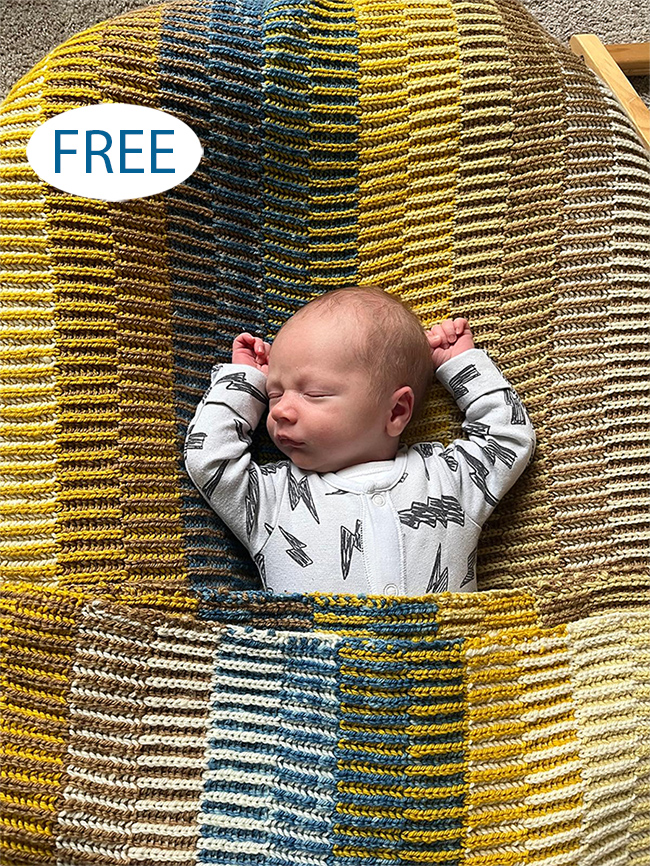 Free Knitting Pattern for Reversible Hello Sunshine Blanket