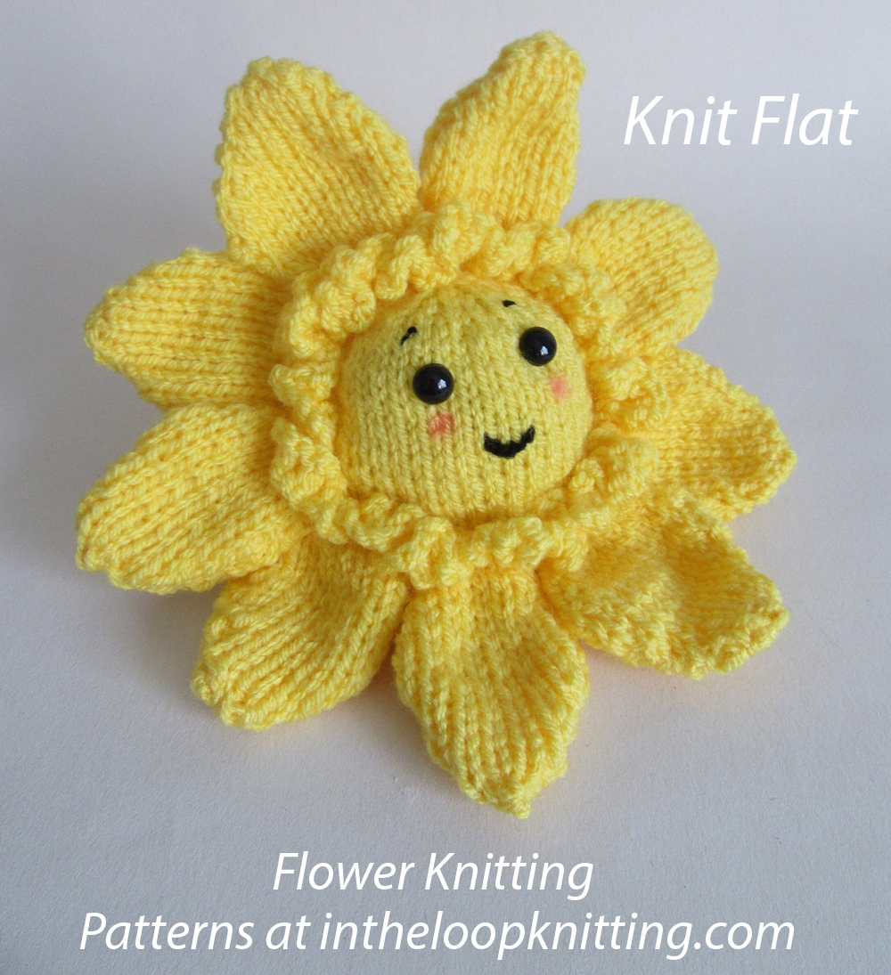 Hello Sunshine Flower Knitting Pattern