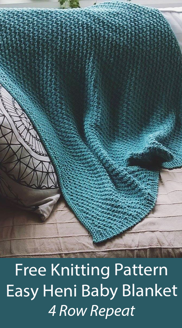 Free Easy Blanket Knitting Pattern Heni's Baby Blanket