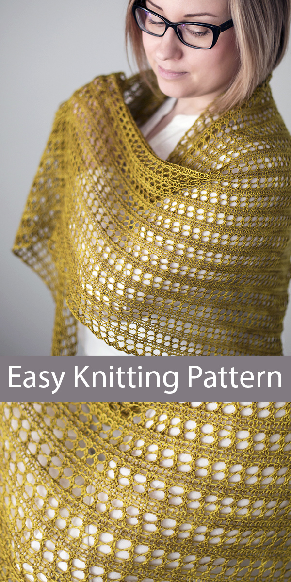 Knitting pattern for Herald Shawl