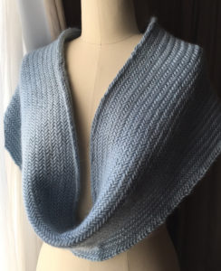 Free Knitting Pattern for Big Herringbone Cowl