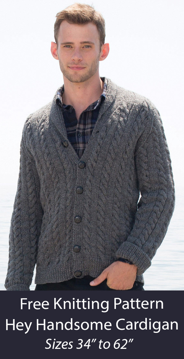 Men's Cardigan Knitting Patterns- In the Loop Knitting