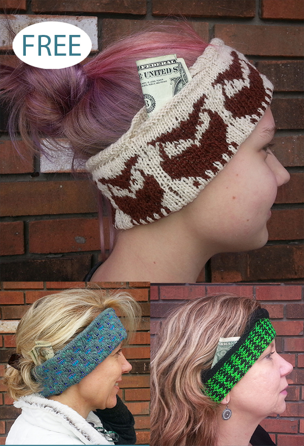 Free Hideband Headbands Knitting Pattern