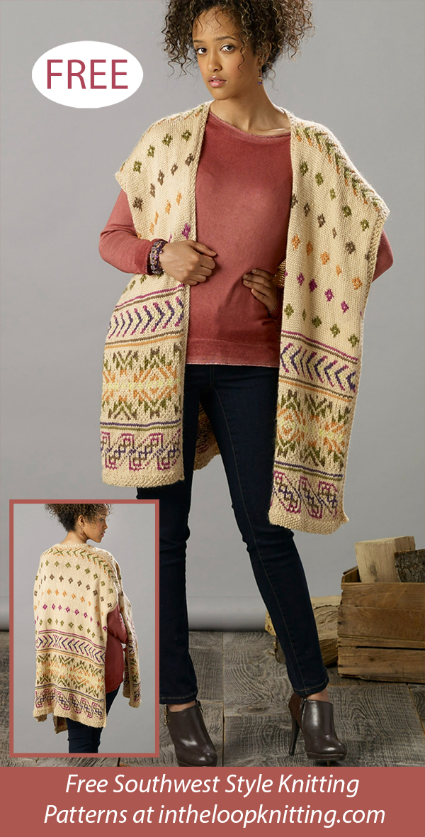 Free High Desert Ruana Knitting Pattern