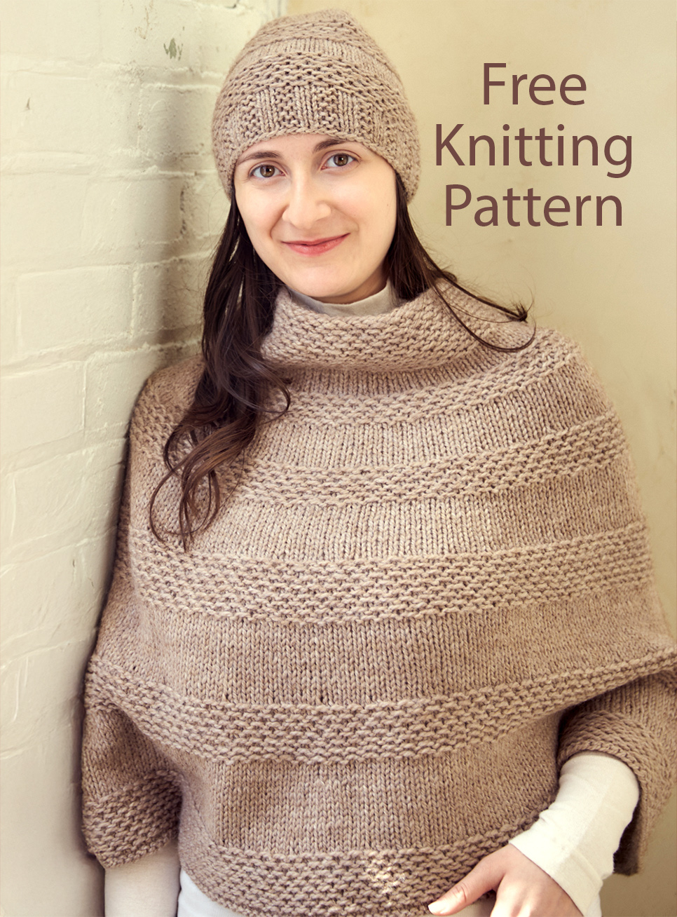 Free Highland Capelet and Hat Set Knitting Pattern